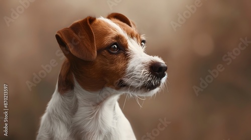 Jack Russell Terrier dog. 