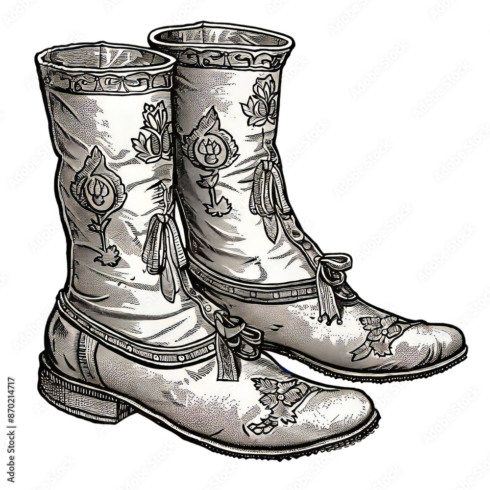 Ancient Boots Sketch Ancient Boots Sketch