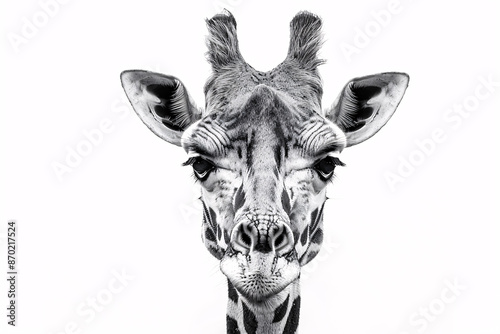 a giraffe looking at the camera © Elena