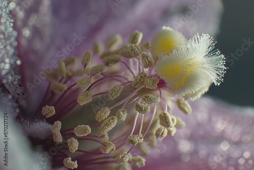 Flower in macro photography. Close-up.