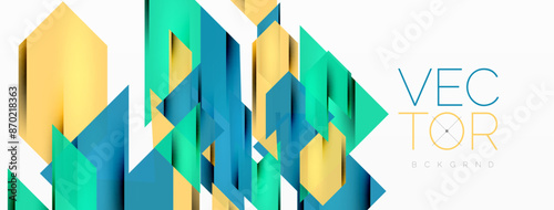 Speed and sport geometric background. Color lines dynamic template for wallpaper, banner, background or landing