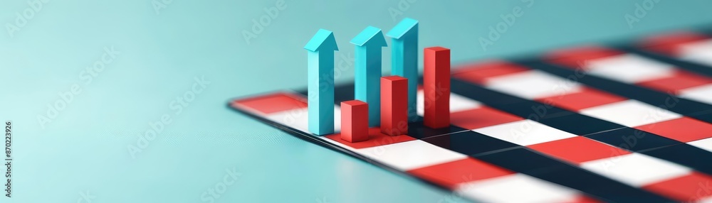 Fototapeta premium Fiscal policy, augmented reality analytics, virtual economic dashboard, sleek modern design, fintech technology