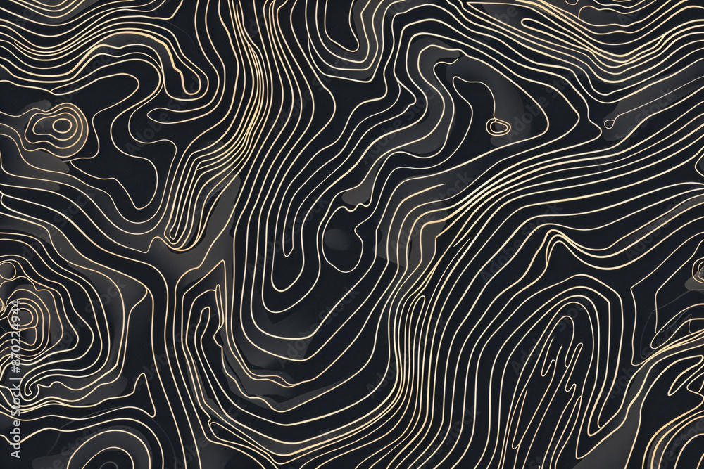 line art topographic map background with abstract wavy lines and contours for landscape design, poster print template. line art topographic map background with abstract wavy lines and contours for landscape design, poster print template.