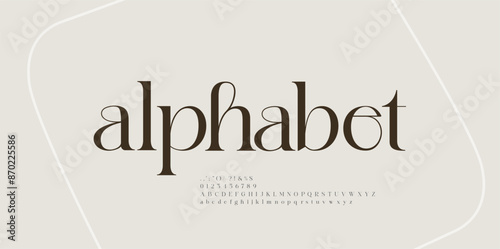 Elegant alphabet letters font logo. Typography luxury classic lettering serif italic fonts decorative wedding vintage retro logos. vector illustration