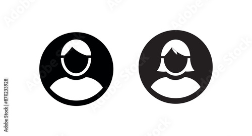 person icon on white background	