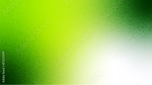Abstract light and dark green grainy texture gradient background. Colorful digital background with grain soft noise effect pattern.