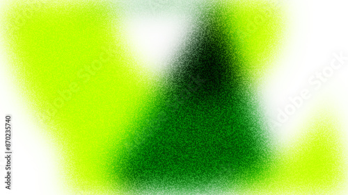 Abstract light and dark green grainy texture gradient background. Colorful digital background with grain soft noise effect pattern.