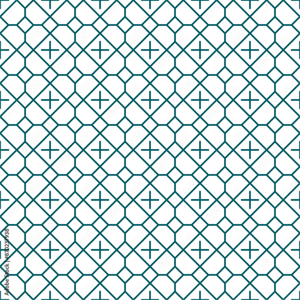 Fototapeta premium Seamless abstract geometric pattern with a modern line style