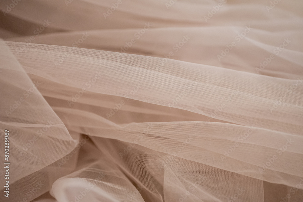 Obraz premium delicate soft beige fabric abstract background