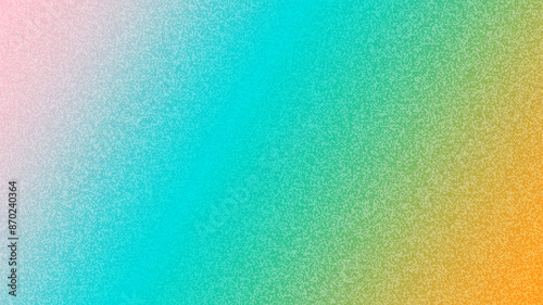 Abstract colorful grainy texture gradient background. Colorful digital background with grain soft noise effect pattern.