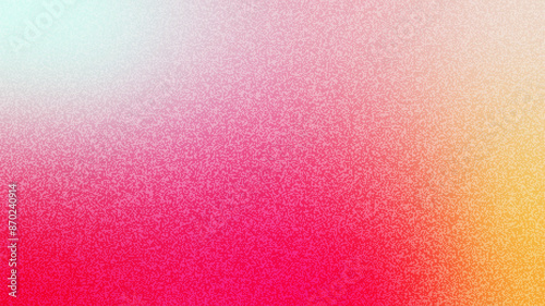 Abstract colorful grainy texture gradient background. Colorful digital background with grain soft noise effect pattern.