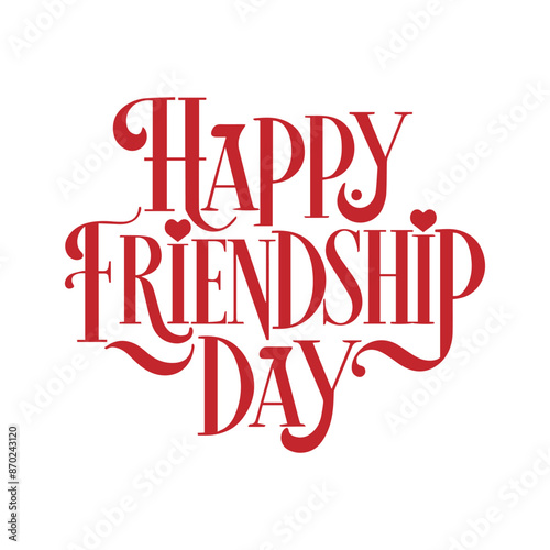 Wallpaper Mural friendship day typography design background, Happy Friendship Day Torontodigital.ca