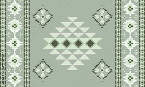 Navajo and Native American patterns blend with Aztec and tribal motifs for a bohemian, ethnic design ideal for patterns, creating a vintage, ethnic wallpaper perfect for rugs, fabrics, decorative.