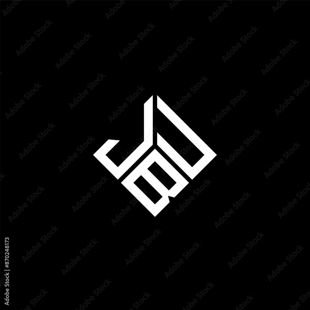 JBU letter logo design on black background. JBU creative initials letter logo concept. JBU letter design. JBU letter logo design on black background. JBU creative initials letter logo concept. JBU letter design.