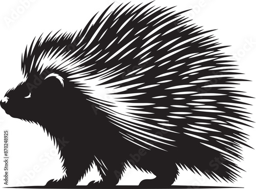 Beautiful porcupine vector design