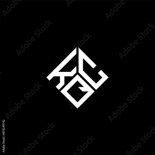 Free Download KQC letter logo design on black background. KQC creative initials letter logo concept. KQC letter design. - GFXLoad