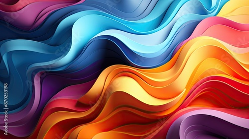 Energetic abstract patterns in vivid display