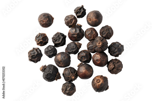 Black pepper isolated on transparent background