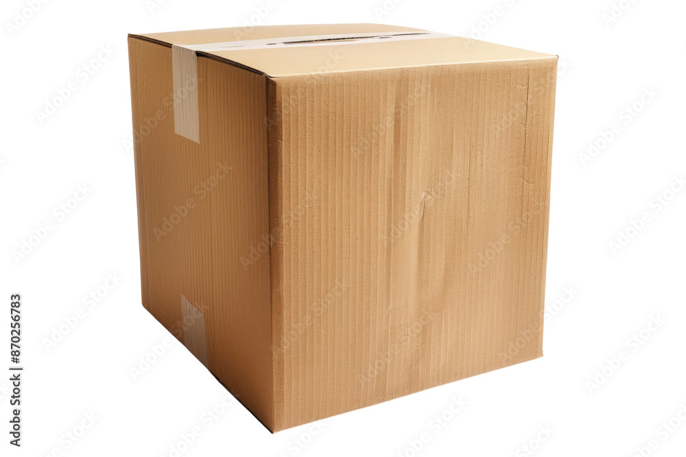 Cardboard box isolated on transparent background Cardboard box isolated on transparent background