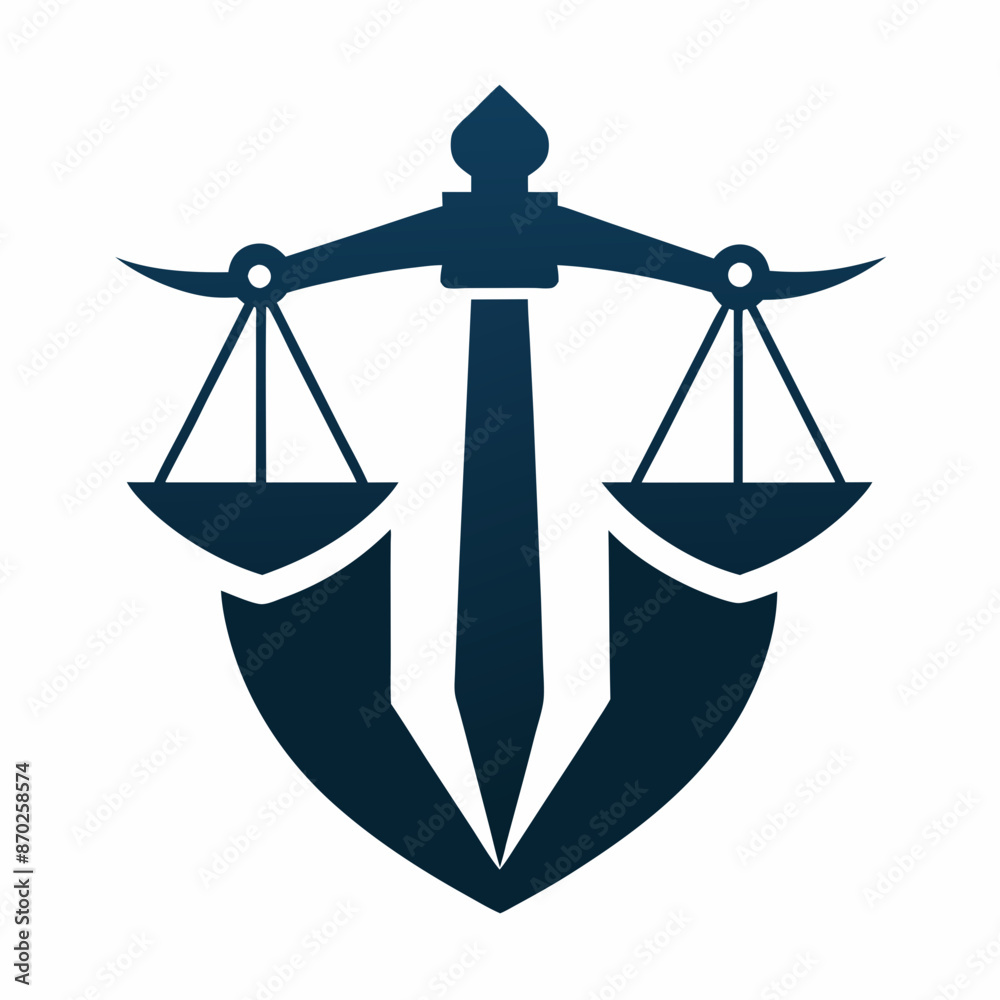 Minimalist law firm logo icon vector illustration.
Minimalist law firm logo icon vector illustration.