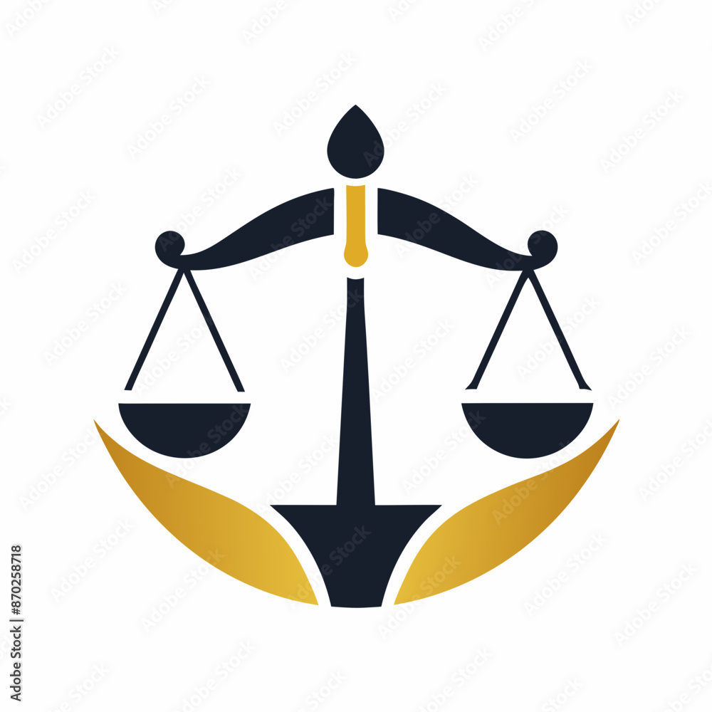 Minimalist law firm logo icon vector illustration.
Minimalist law firm logo icon vector illustration.