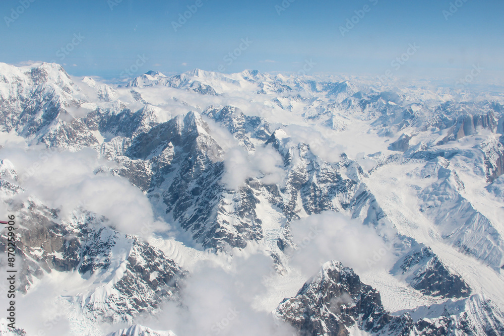 Obraz premium snow covered mountains, Mount McKinley, Alaska