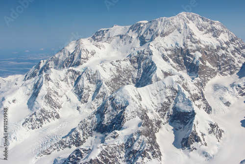 snow covered mountains, Mount McKinley, Alaska