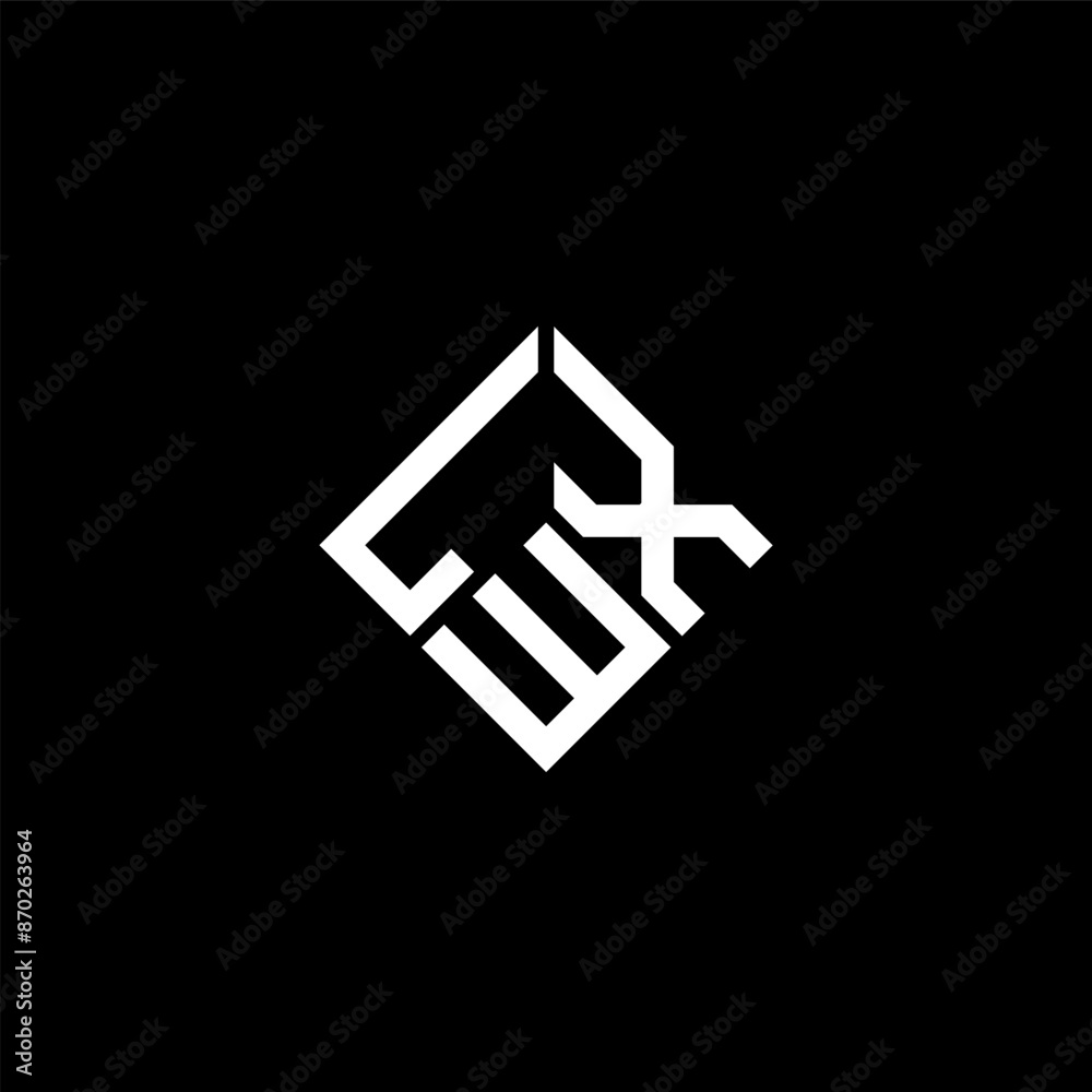 LWX letter logo design on black background. LWX creative initials letter logo concept. LWX letter design. LWX letter logo design on black background. LWX creative initials letter logo concept. LWX letter design.