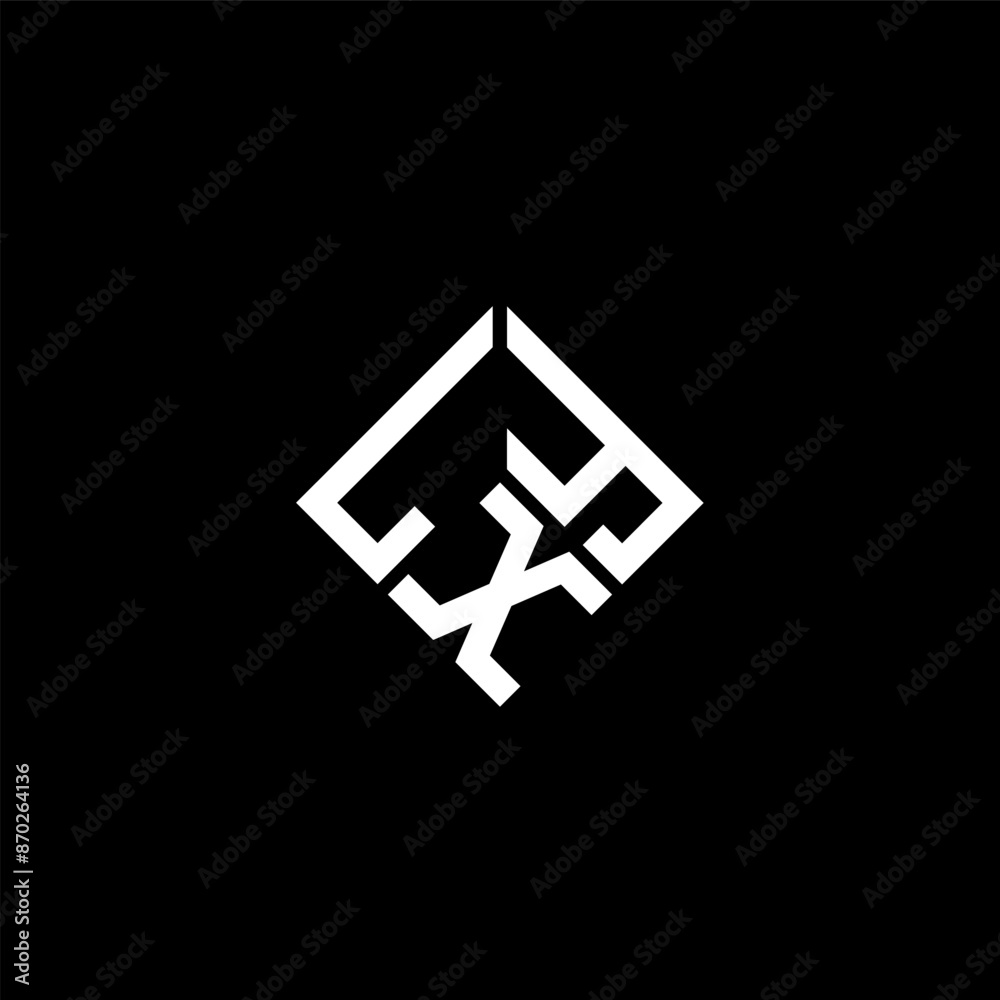 LXY letter logo design on black background. LXY creative initials letter logo concept. LXY letter design. LXY letter logo design on black background. LXY creative initials letter logo concept. LXY letter design.