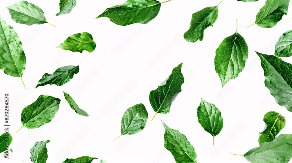Green foliage gracefully swaying on a blank canvas. Green foliage gracefully swaying on a blank canvas.