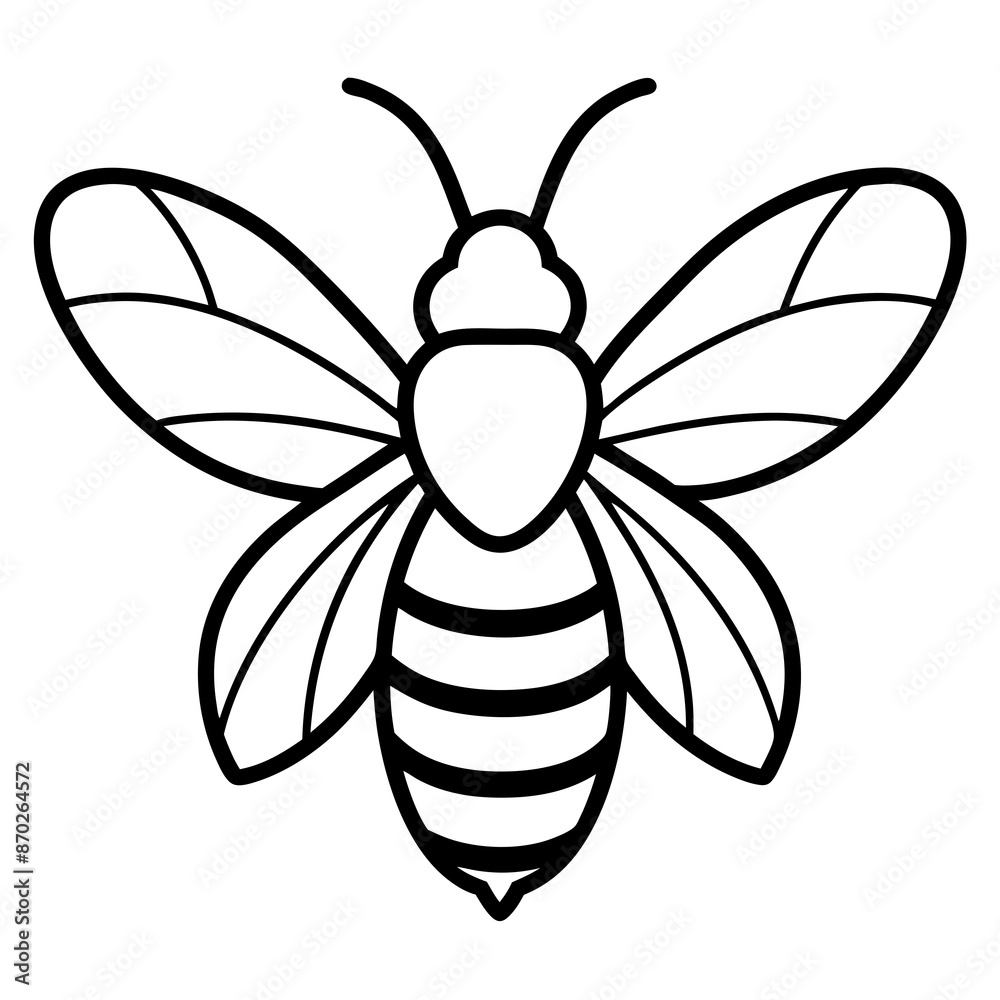 A bee and honey logo icon vector illustration A bee and honey logo icon vector illustration