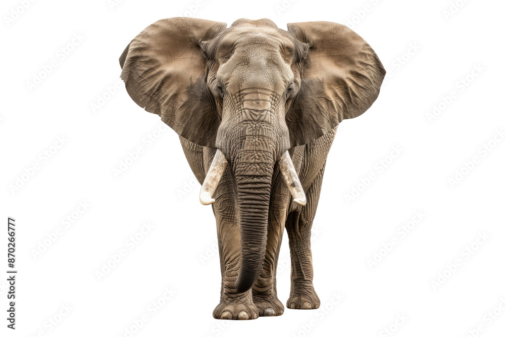 Obraz premium Elephant isolated on transparent background