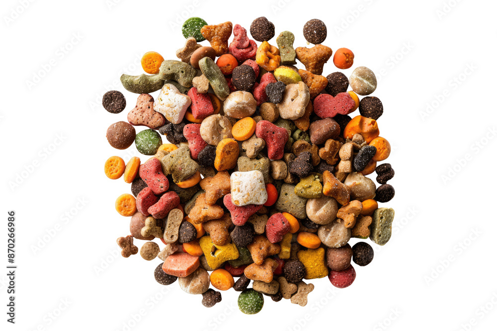Dry pet food isolated on transparent background Dry pet food isolated on transparent background