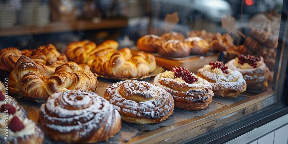 Classic Danish treats on display at a bakery in the capital city. Classic Danish treats on display at a bakery in the capital city.