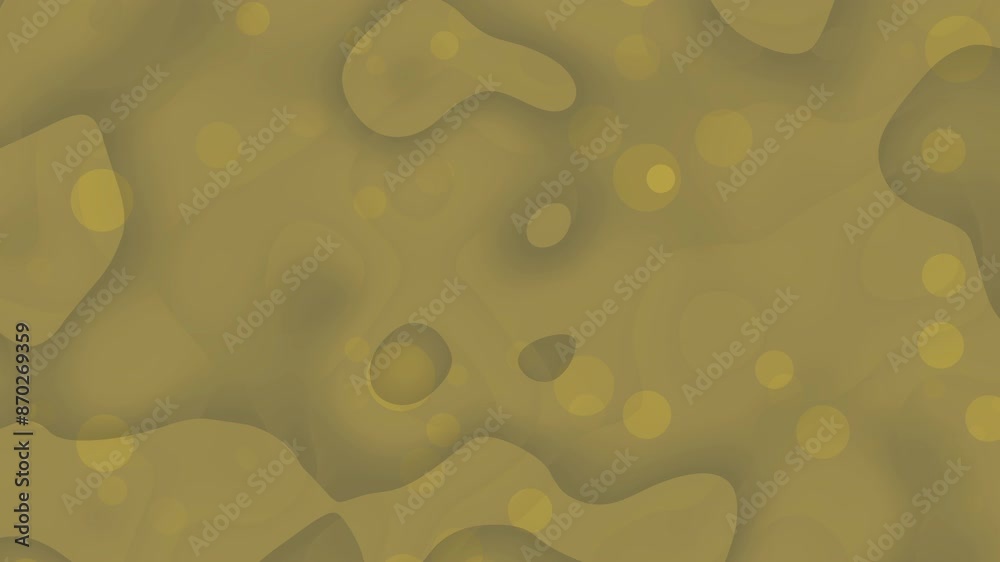 Abstract background with yellow circles and wavy lines, perfect for modern designs, digital art projects, web backgrounds, and presentations.