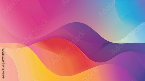 Abstract Colorful Waves Background