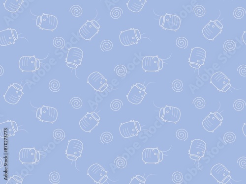 蚊取り線香のシームレスパターン C'