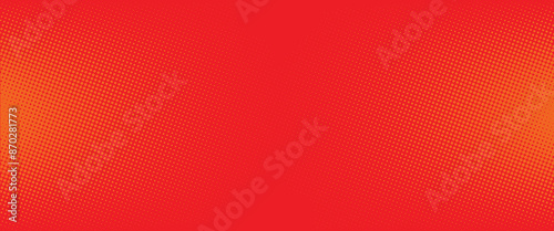 Dots halftone orange color pattern gradient texture with technology digital background. Dots pop art comics with summer background eps 10