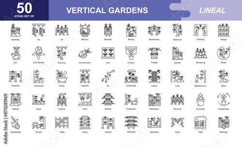 Vertical Gardens icon set