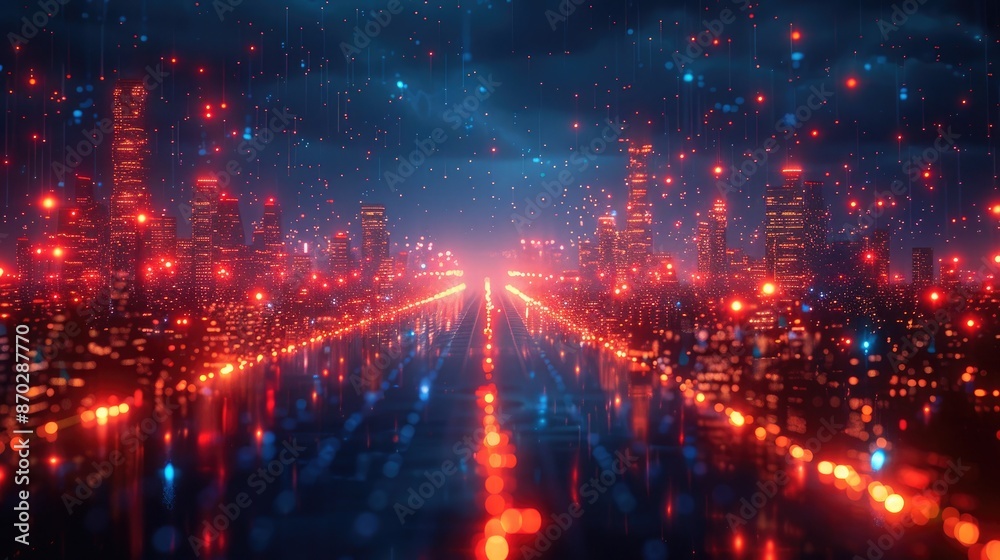 Obraz premium High-Speed Network Deployment