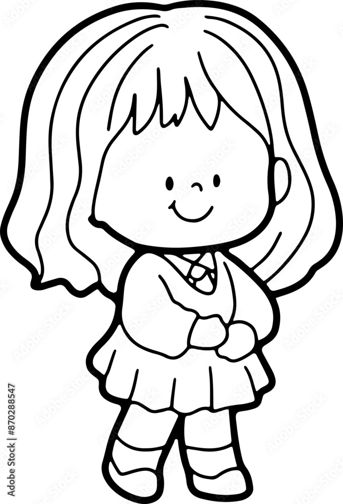 schoolchild preparing to go back to school cartoon cute hand-painted illustration schoolchild preparing to go back to school cartoon cute hand-painted illustration