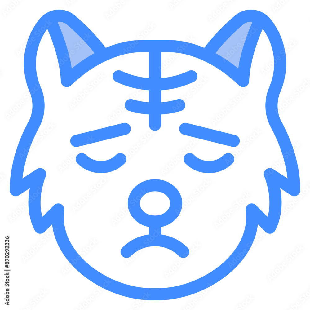 calm, cat, animal, wildlife, cat emoji Icon calm, cat, animal, wildlife, cat emoji Icon