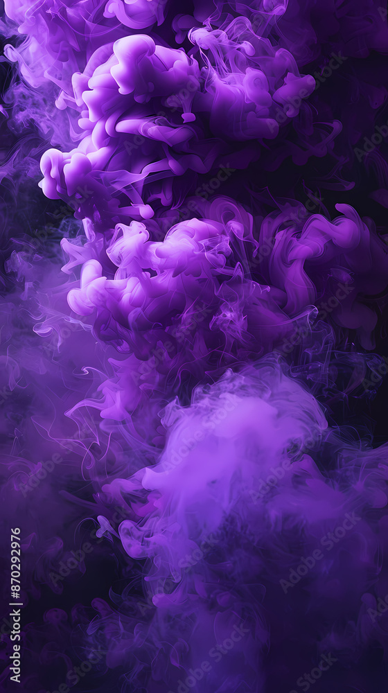 Fototapeta premium Purple smoke illustration