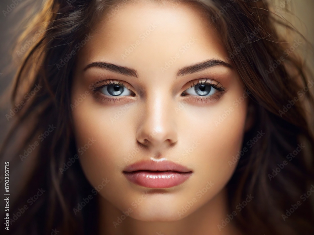 Beautiful Woman with Blonde Hair and Pale Skin, No Makeup. Beautiful Woman with Blonde Hair and Pale Skin, No Makeup.