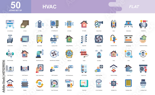 HVAC icon set