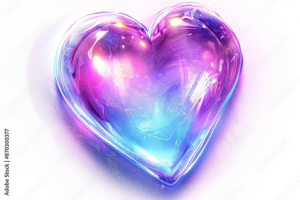 Vibrant 3D heart illustration bursting with energy and color perfect for themes of love passion and vibrant life Vibrant 3D heart illustration bursting with energy and color perfect for themes of love passion and vibrant life