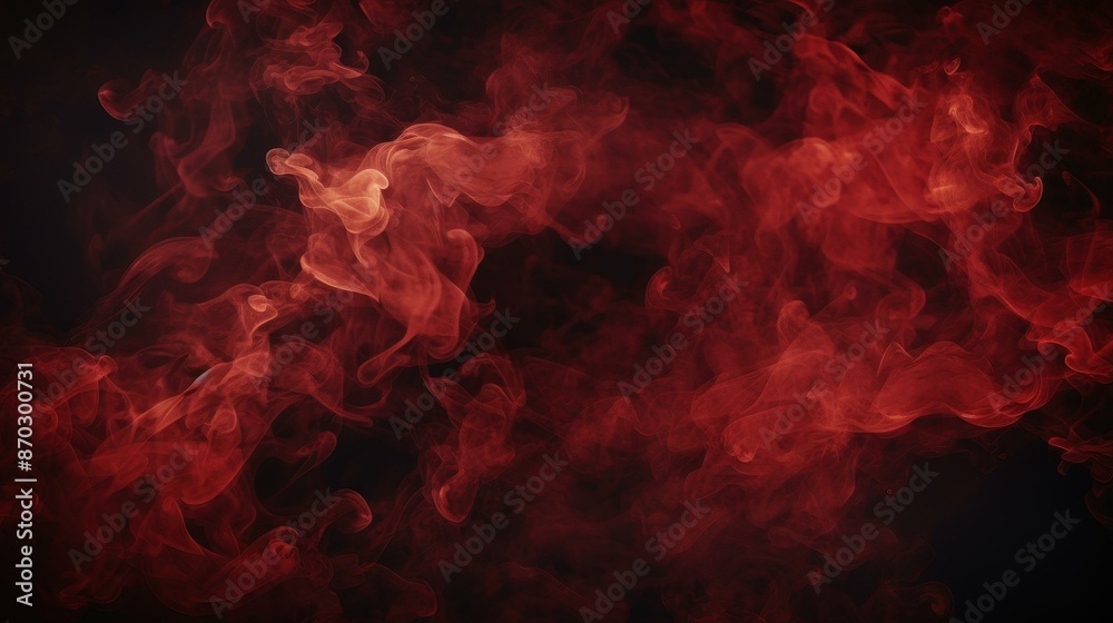 Fototapeta premium Vibrant dynamic fire and smoke background with intense flames in a dark space, ideal for digital art and creative projects.