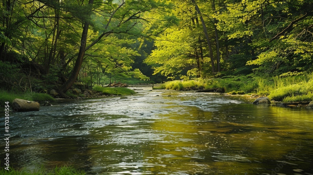 The tranquil flow of a river through a lush valley provides a picturesque scene of peacefulness. The tranquil flow of a river through a lush valley provides a picturesque scene of peacefulness.