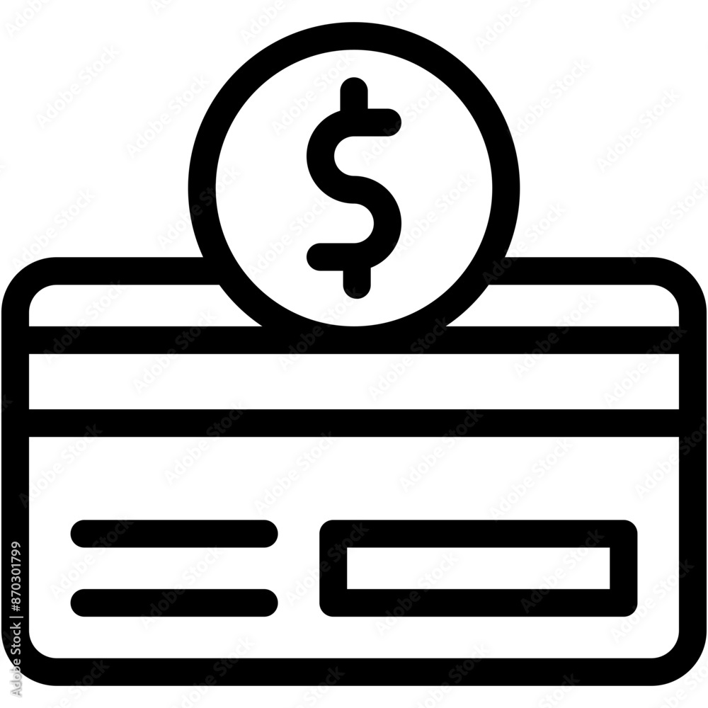 Vector Icon Card Payment, Money Back, Debit Card, Online Store, Banking Vector Icon Card Payment, Money Back, Debit Card, Online Store, Banking