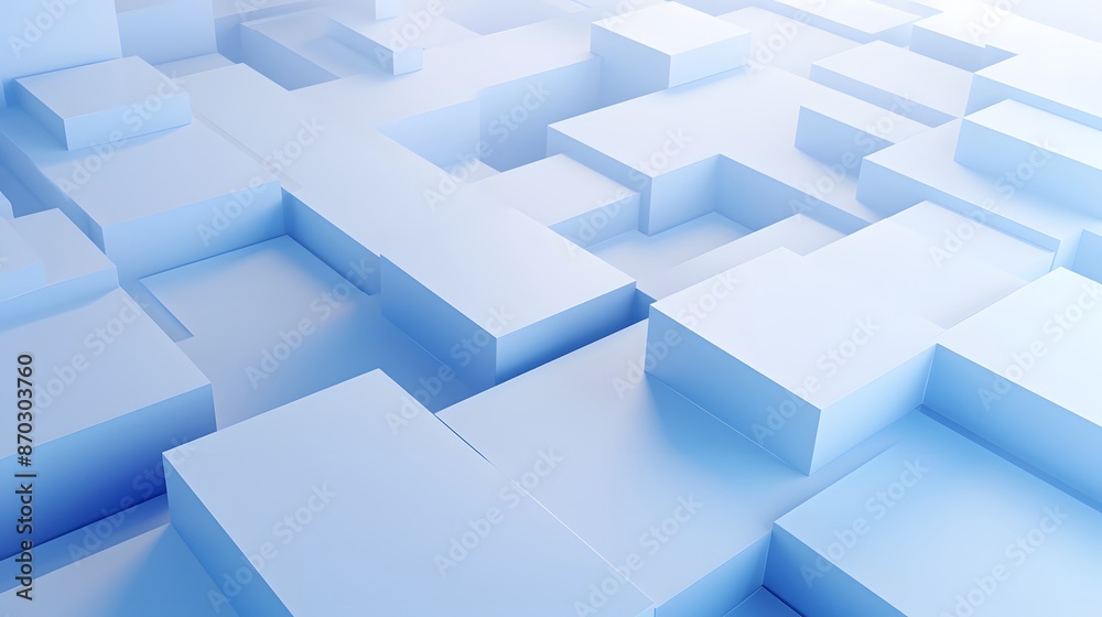 3d rendering of white and blue abstract geometric background. Scene for advertising, technology, showcase, banner, game, sport, cosmetic, business, metaverse. Sci-Fi Illustration. Product display 3d rendering of white and blue abstract geometric background. Scene for advertising, technology, showcase, banner, game, sport, cosmetic, business, metaverse. Sci-Fi Illustration. Product display